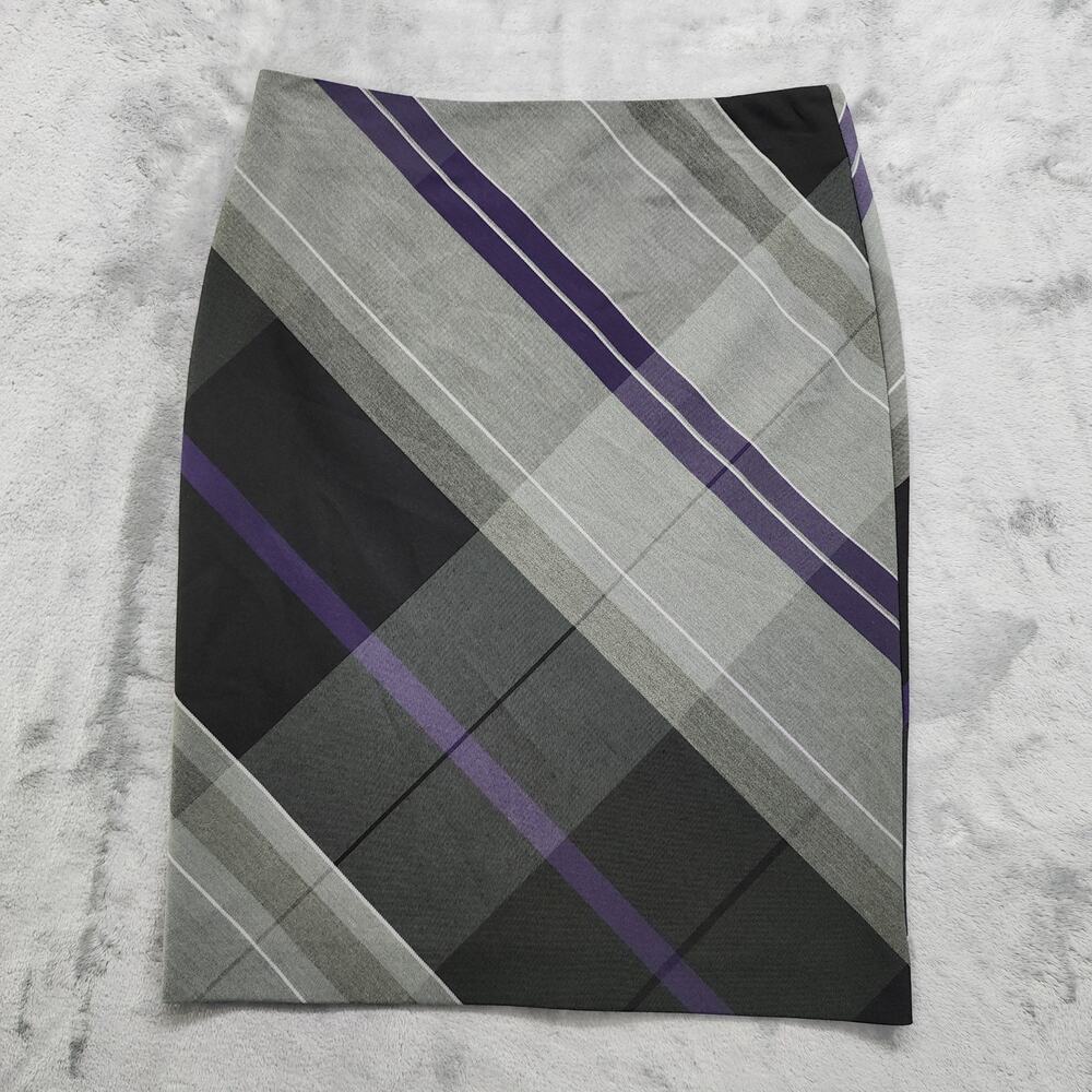 Vintage 90s Tracy Evans Limited Skirt Womens 3 Juniors Black Gray Purple Pencil‎